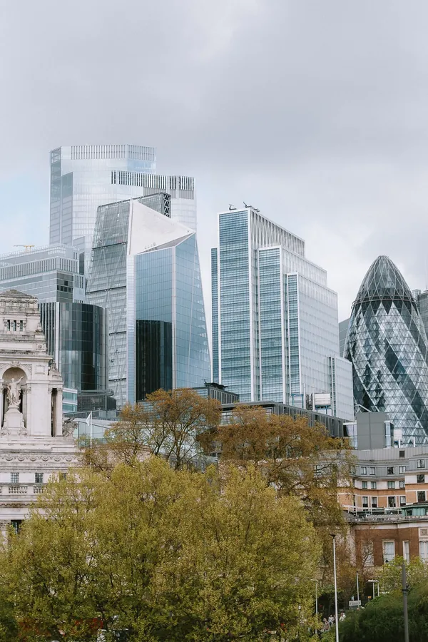 London office towers including the Gherkin